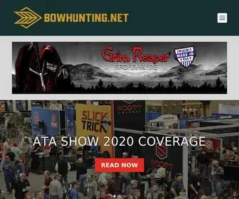 Bowhunting.net(Online bowhunting website for bow hunters and archers and those interested in how to bowhunt) Screenshot