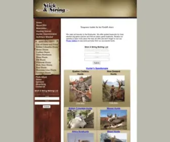 Bowhuntingoutfitters.com(Stick and String Outfitters) Screenshot