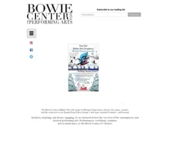 Bowiecenter.org(Bowiecenter) Screenshot