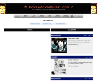 Bowiedownunder.com(BOWIE DOWNUNDER) Screenshot