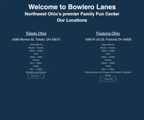 Bowlerolanesfuncenter.com(Bowlero Toledo) Screenshot