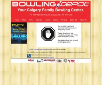 Bowlingdepot.ca(The Bowling Depot) Screenshot