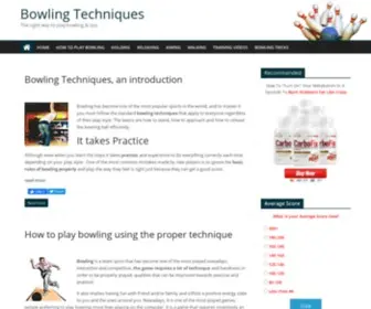 Bowlingtechniques.net(Bowling Techniques) Screenshot