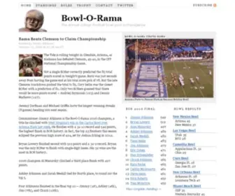 Bowlorama.org(The annual college football bowl pool extravaganza) Screenshot