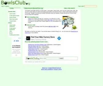 Bowlsclub.org(Bowls club directory) Screenshot