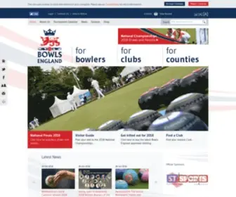 Bowlsengland.com(Bowls England) Screenshot