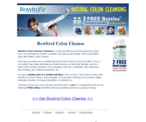 Bowltrol.net(Bowltrol ™ Colon Cleanse) Screenshot