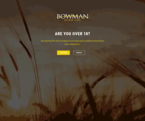 Bowman-Ales.com(Bowman Ales) Screenshot