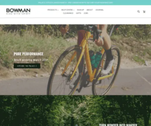 Bowman-CYcles.com(Bowman cycles) Screenshot