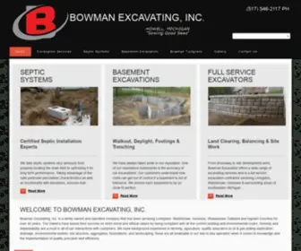 Bowmanexcavating.com(Bowman Excavating Inc) Screenshot