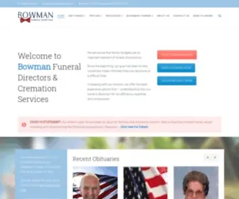 Bowmanfuneral.com(Caring Funeral Services in Treasure Valley Idaho) Screenshot