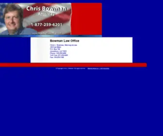 Bowmanlawoffice.com(Chris Bowman) Screenshot