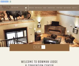 Bowmanlodgend.com(Bowman Lodge & Convention Center) Screenshot