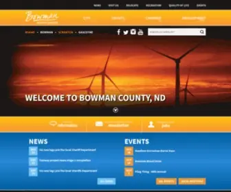 Bowmannd.com(Bowman County North Dakota) Screenshot