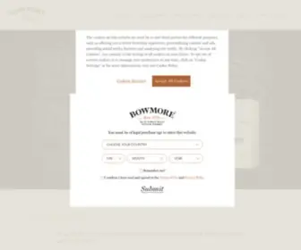 Bowmore.com(Bowmore single malt scotch whisky) Screenshot