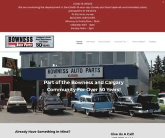 Bownessauto.com(Bowness Auto Parts) Screenshot