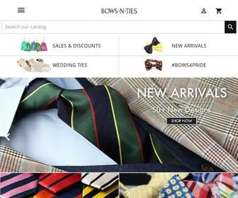 Bows-N-Ties.com(Shop Mens Ties) Screenshot