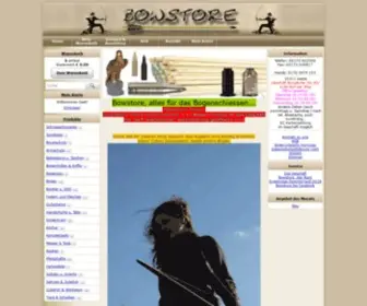 BowStore.de(Bowstore Peter Lenze Bogensport Hannover) Screenshot