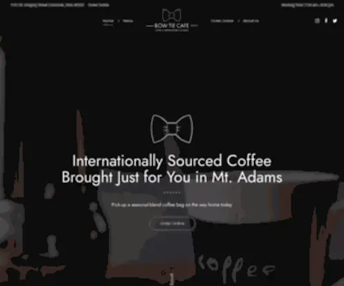 Bowtiecafe.com(An all day cafe) Screenshot