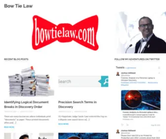 Bowtielaw.com(Knotty Issues of eDiscovery) Screenshot