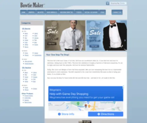 Bowtiemaker.com(The Bowtie Maker) Screenshot