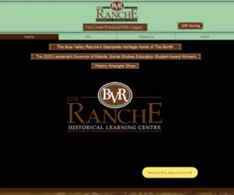 BowValleyranche.com(The Bow Valley Ranche) Screenshot