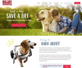 Bowwowbuddies.com(Bow Wow Buddies Foundation) Screenshot