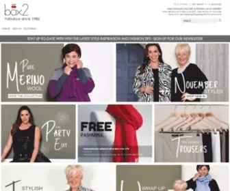 Box2.co.uk(Ladies fashion size 12 to 34) Screenshot