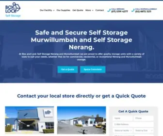 Boxandlock.com.au(Self Storage Units in Murwillumbah & Nerang) Screenshot