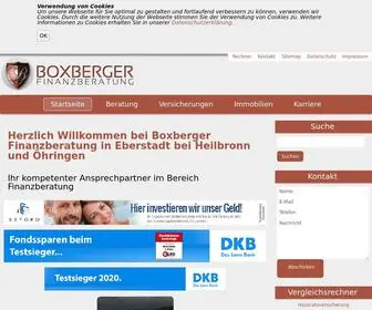 Boxberger-Finanzberatung.de(We'll be right back) Screenshot