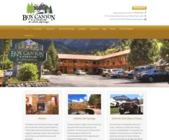 Boxcanyonouray.com(Box Canyon Lodge) Screenshot