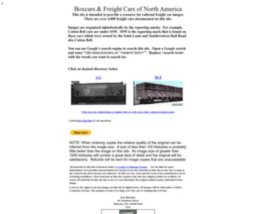 Boxcars.us(Boxcars & Freight Cars of North America) Screenshot