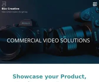 Boxcreative.site(Commercial Video Solutions) Screenshot