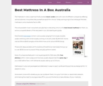 Boxedmattressguide.com.au(The boxed mattress craze) Screenshot