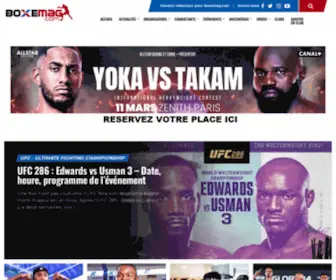 Boxemag.com(UFC, Boxe, MMA, Kickboxing, Glory, sports de combat) Screenshot