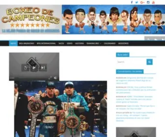 Boxeodecampeones.com(Boxeo De Campeones) Screenshot