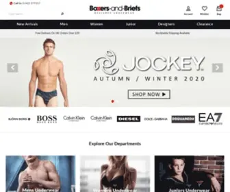 Boxers-AND-Briefs.net(Mens Designer Underwear) Screenshot