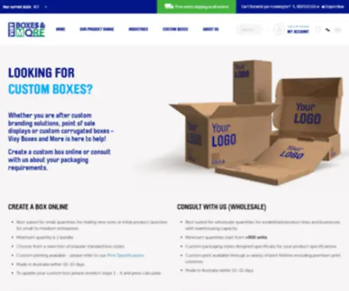 Boxesdirect.com.au(Packing Boxes) Screenshot