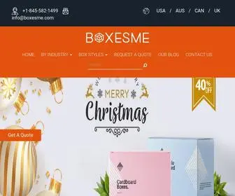 Boxesme.com(Design and Order beautiful Custom Boxes within minutes) Screenshot