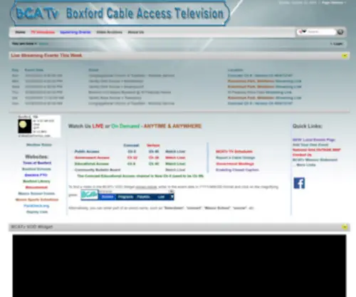 Boxfordcabletv.com(BCATv) Screenshot