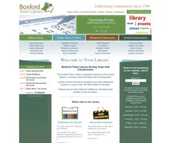 Boxfordlibrary.org(Boxford Town Library) Screenshot