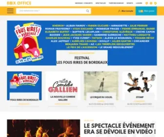 Box.fr(Réservez en ligne vos places de spectacles sur la billetterie Box Office) Screenshot