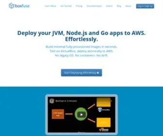 Boxfuse.com(Immutable Infrastructure Made Easy) Screenshot