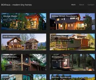 Boxhaus.com(Modern Tiny Homes) Screenshot