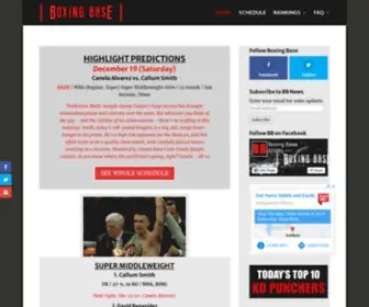 Boxingbase.com(Boxing Base) Screenshot