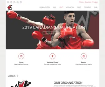 Boxingcanada.org(Boxing Canada) Screenshot