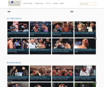 Boxingchannel.com(Boxing Channel) Screenshot