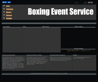 Boxingeventservice.com(BES ver 1.0) Screenshot