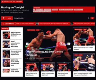 Boxingontonight.com(Boxingontonight) Screenshot