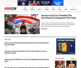 Boxingscene.com(Boxing News) Screenshot